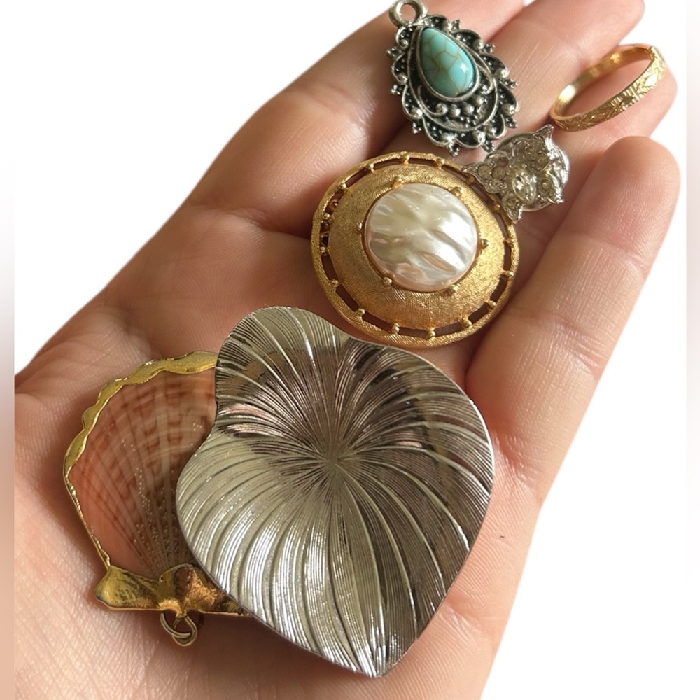 Boho Jewelry Jar Wearable Necklaces Bracelets Earrings Brooches Pendants Beads - Picture 8 of 11